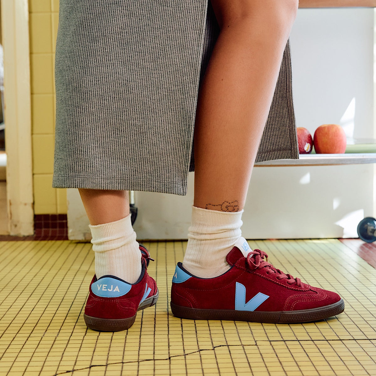 VOLLEY SUEDE GRENAT AQUA EAGLE — 4