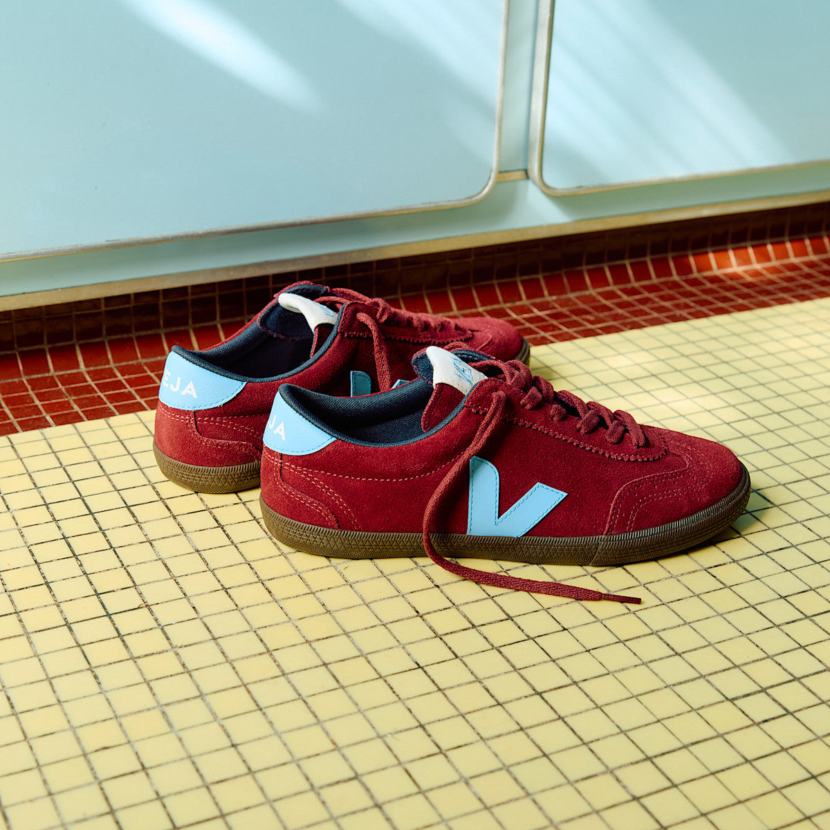 VOLLEY SUEDE GRENAT AQUA EAGLE — 6