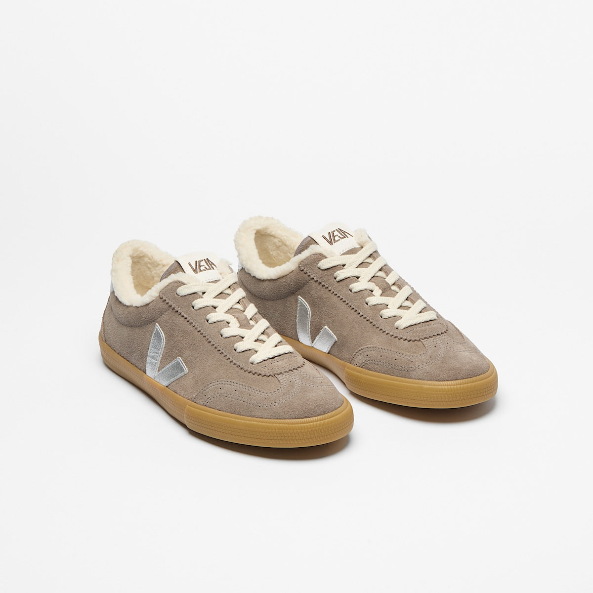 VOLLEY FURED SUEDE MOONROCK SILVER — 2