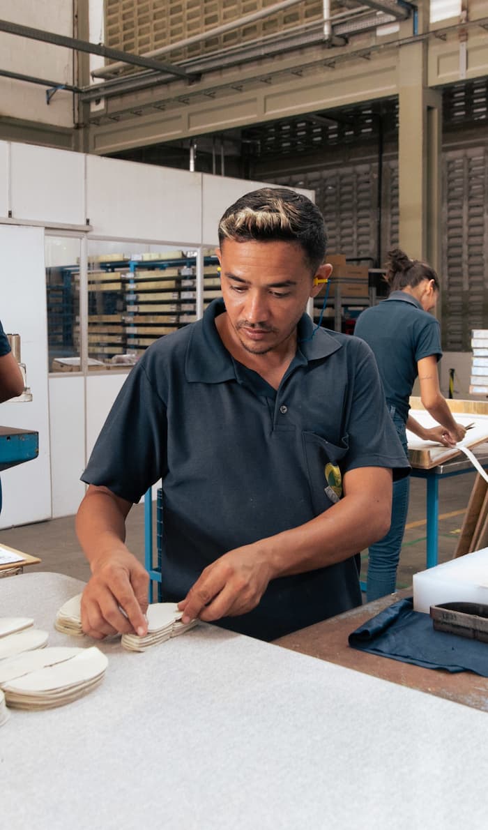 Veja factory worker